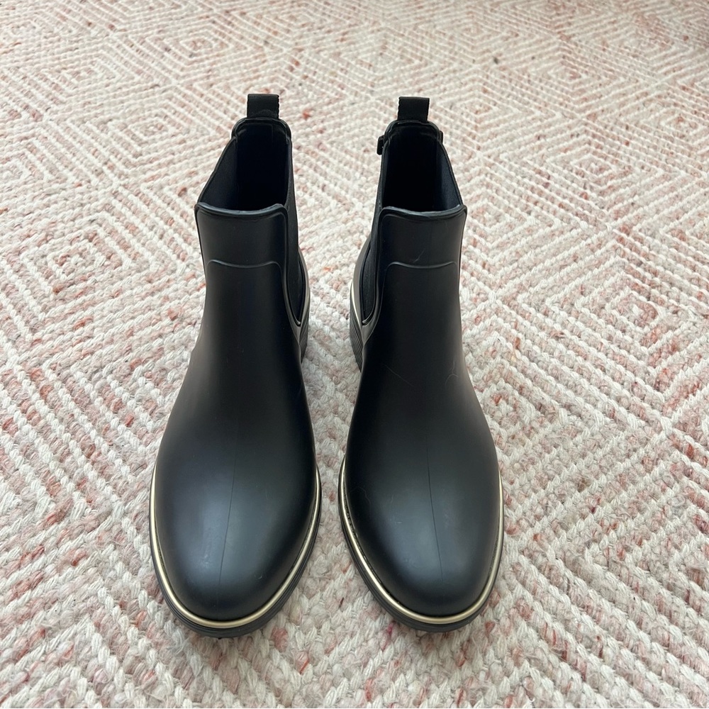 Kate Spade Black Sedgewick Rain Boots Women's Shoe Size 10